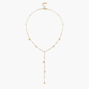 18k gold over stainless steel tarnish free T necklace , minimalist fave design